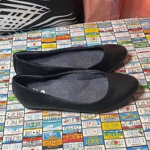 Dr. Scholl’s Women’s Black Round Toe Flats Comfort Shoes Size 8.5W